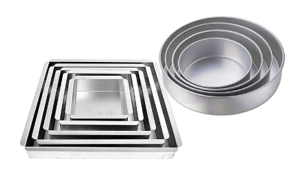 Magic Line Square Aluminum Cake Pan 7X7X2 - PSQ772